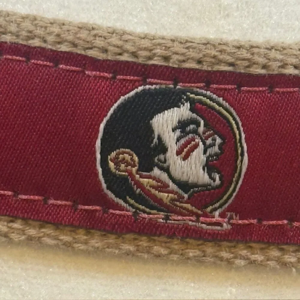 Zep Pro Florida‎ Seminoles FSU Belt Leather Canvas Sz 32 USA Made